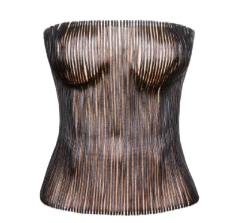 Gucci by Tom Ford S/S 2001 Leather-Strip Bustier