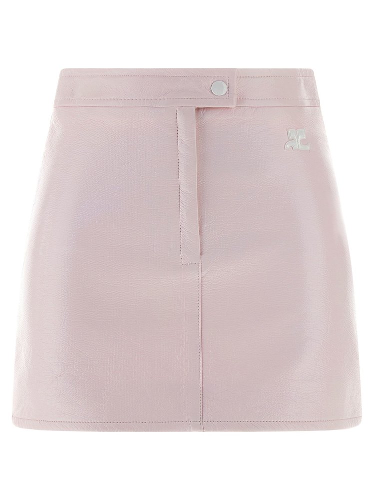 Courrèges Vinyl A-Line Mini Skirt